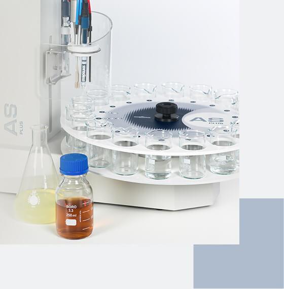 Steroglass and titration